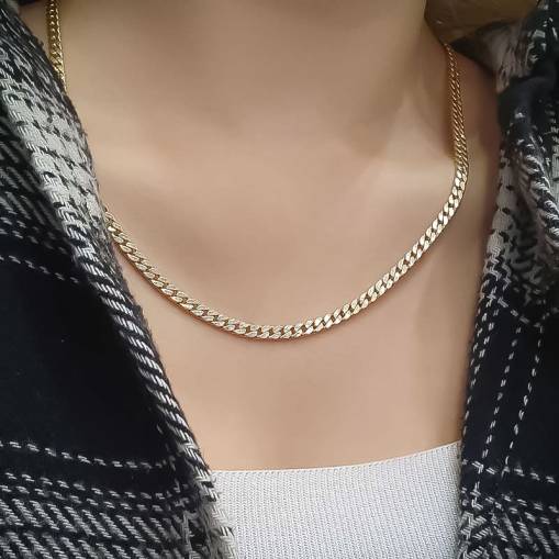 14k Altın Gurmet Zincir Kolye 45cm - 2