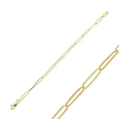 14k Altın Halka Ataç Zincir Bileklik - ENGİNGOLD RZG