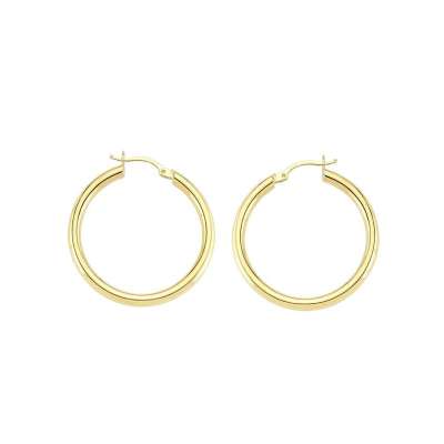 14k Altın Halka Küpe