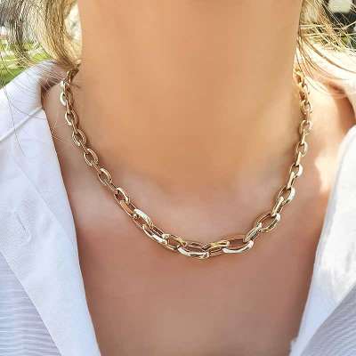 14k Altın Hallow Zincir Kolye - 2