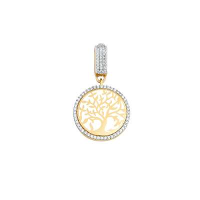 14k Altın Hayat Ağacı Charm Kolye Ucu - ENGİNGOLD EMA