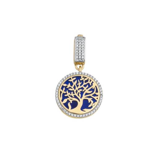 14k Altın Hayat Ağacı Charm Kolye Ucu - 1
