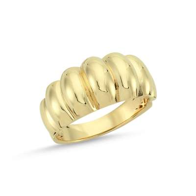 14k Altın İstiridye Yüzük - ENGİNGOLD ORLV