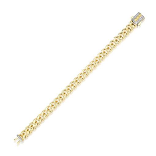 14k Altın Kalemli Gurmet Zincir Bileklik 9mm - 1