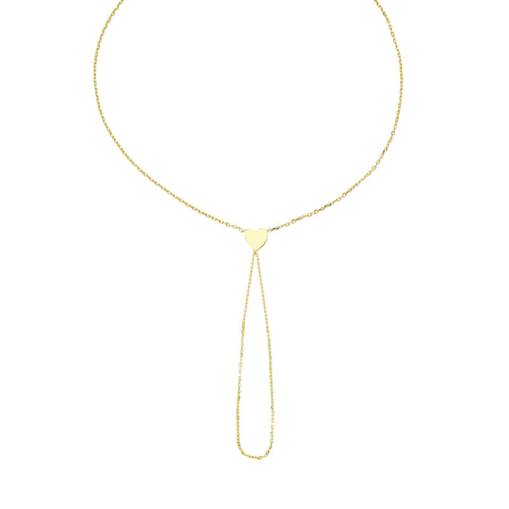 14k Altın Kalpli Şahmeran Bileklik - 2