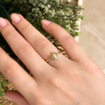 14k Altın Kaplumbağa Yüzük - ENGİNGOLD ETO