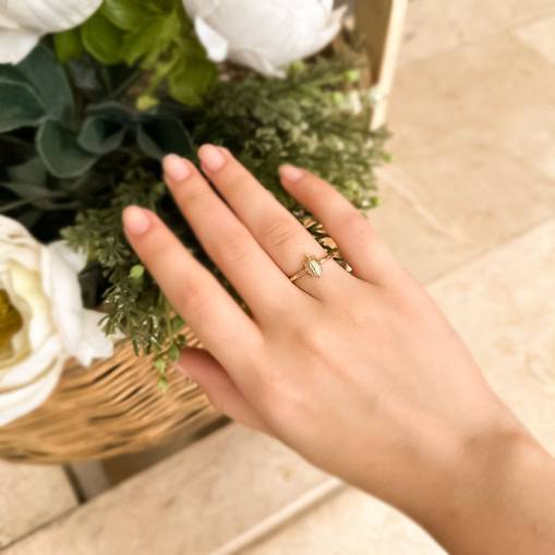 14k Altın Kaplumbağa Yüzük - 2