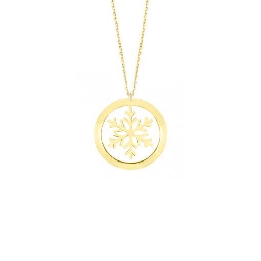 14k Altın KarTanesi Kolye - 4