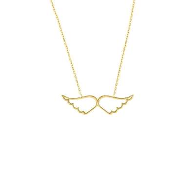 14k Altın Melek Kanatlı Kolye - ENGİNGOLD