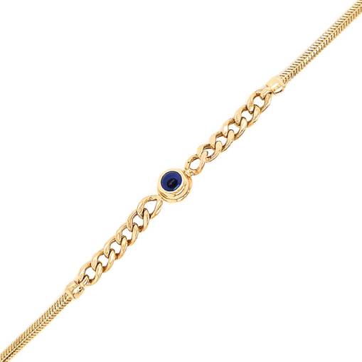 14k Altın Nazar Boncuklu Gurmet Bileklik - 2