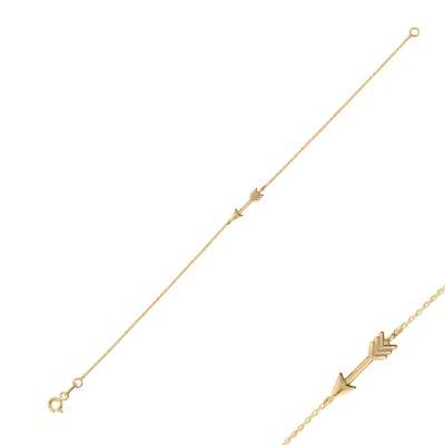 14k Altın Ok Arrow Bileklik - ENGİNGOLD