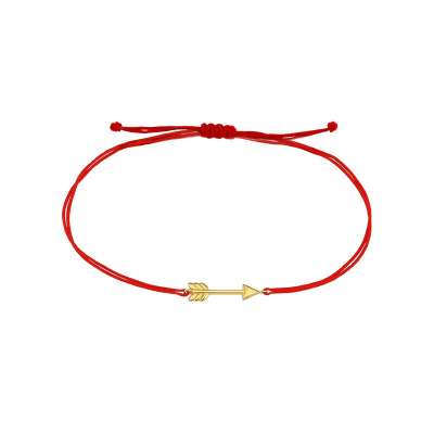 14k Altın Ok Arrow İpli Bileklik - ENGİNGOLD