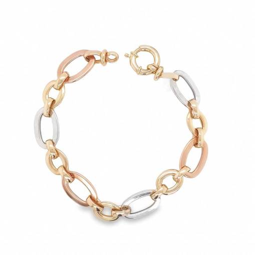14k Altın Renkli Chain Bileklik - 1