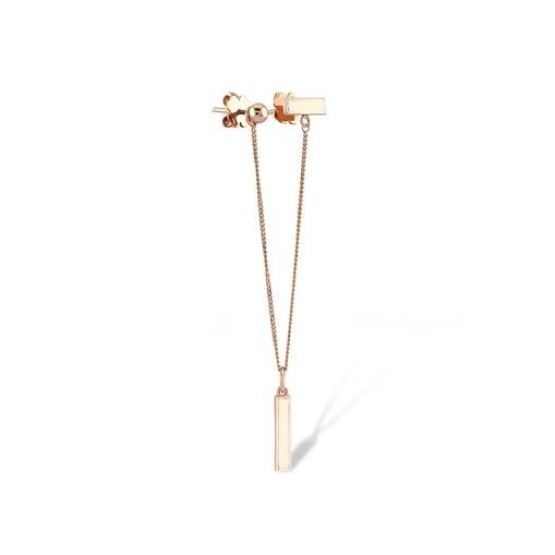 14k Altın Rhythm İkili Kombin Tek Küpe - 1