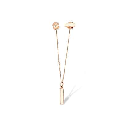 14k Altın Rhythm İkili Kombin Tek Küpe - 2