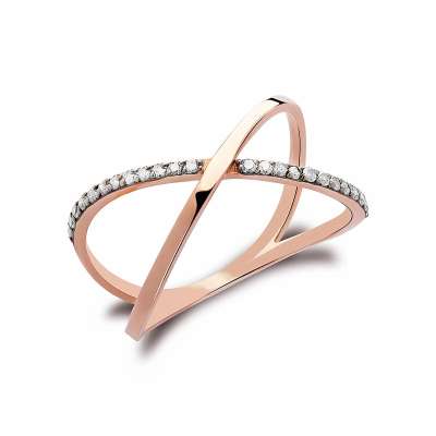 14k Altın Roller Sarmal Yüzük - ENGİNGOLD PİA