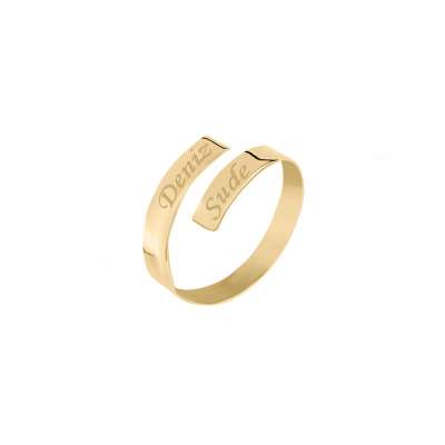 14k Altın Sade Eklem Yüzük - 3