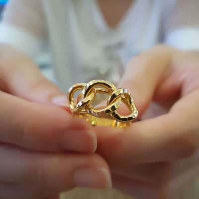 14k Altın Samanyolu Yüzük - 3