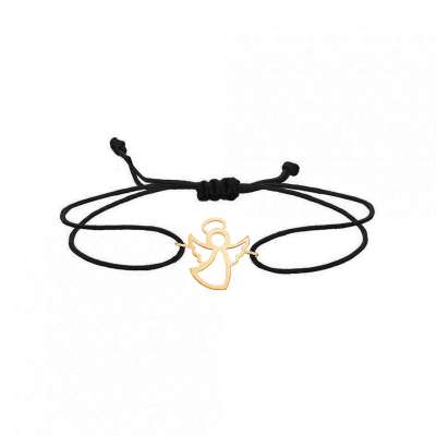 14k Altın Şans Melek İpli Bileklik - ENGİNGOLD