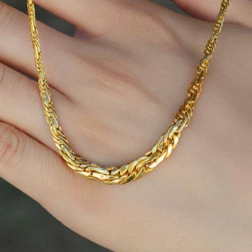 14K Altın Sarı Zincir Kolye - 1