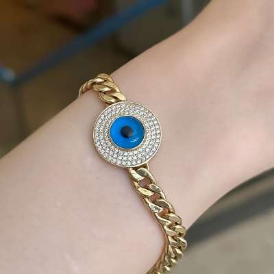 14k Altın Taşlı Nazarlık Bileklik - 2