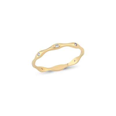 14k Altın Taşlı Rhythm Yüzük - ENGİNGOLD PİA