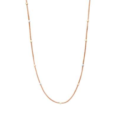 14k Altın Tek Sıra Dorika Zincir Kolye