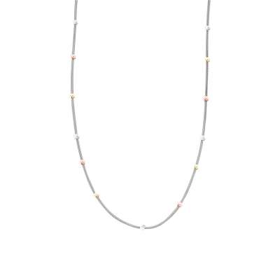 14k Altın Tek Sıra Dorika Zincir Kolye