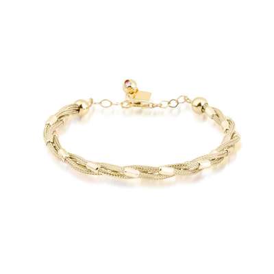 14k Altın Üçlü Sarmaşık Bileklik - ENGİNGOLD EMA