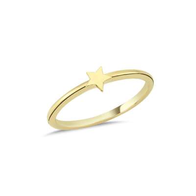 14k Altın Yıldız Yüzük - ENGİNGOLD