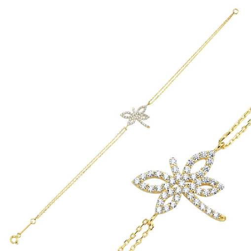 14k Altın Yusufçuk Figürlü Bileklik - 1