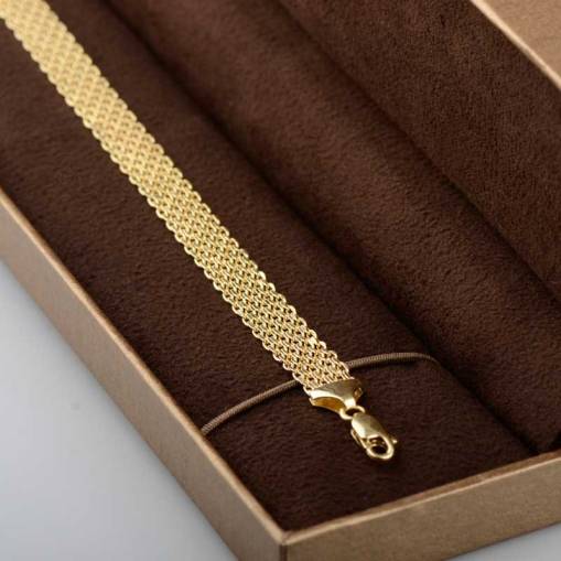 14k Hasır Zincir Altın Bileklik - 3