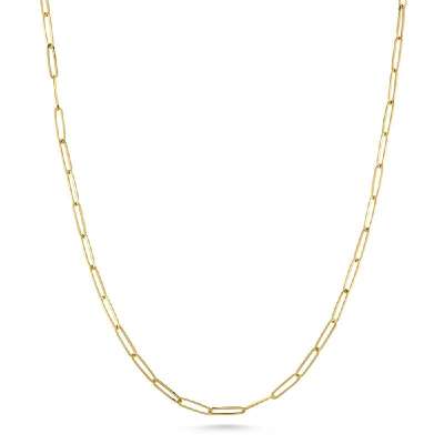 14k Sade Altın Ataç Zincir Kolye 55cm - ENGİNGOLD ZİN