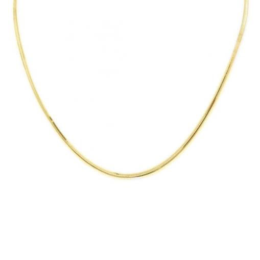 14k Sade Altın Balık Sırtı İtalyan Kolye 55cm - 2