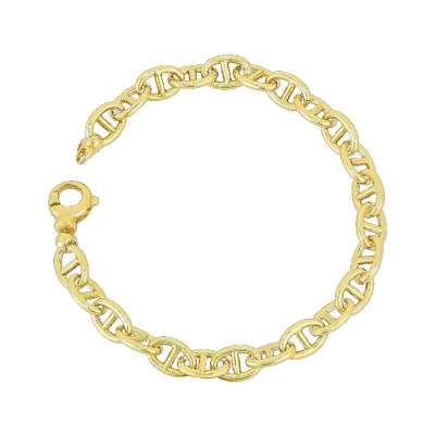 14k Sade Altın Zincir Bileklik - 1
