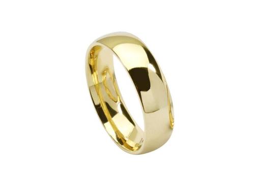 14k Sarı Altın 6mm Klasik Çift Alyans - 2