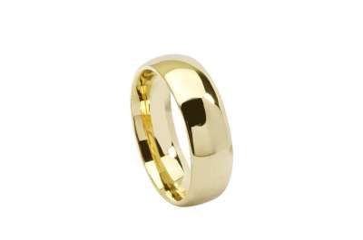 14k Sarı Altın 6mm Klasik Çift Alyans - 3