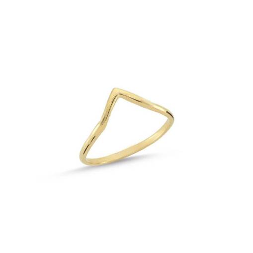 14k Sarı Altın Sade Yüzük - 3