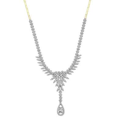 14k Taşlı Altın Kolye Küpe Bileklik Set - 2