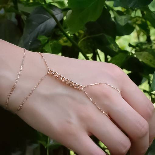 14K Altın Zincir Şahmeran Bileklik - 1