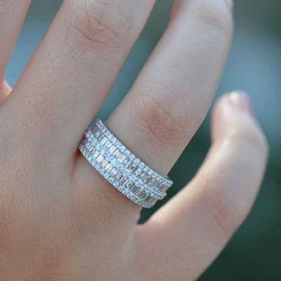 1.69 Ct Baget Tasarım Pırlanta Yüzük - 2