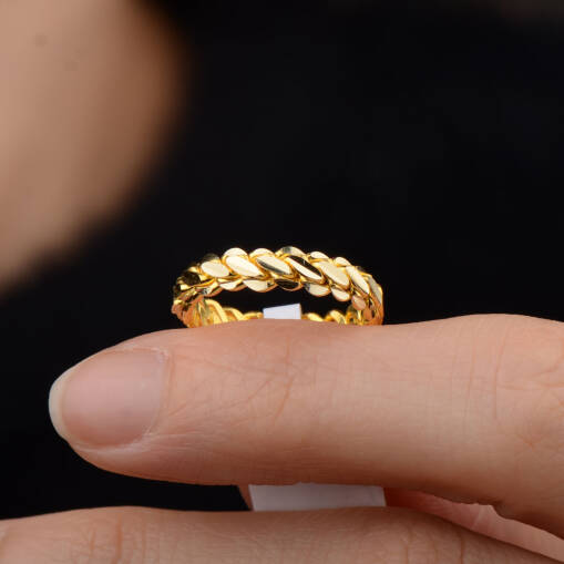 22 Ayar Altın Burma Yüzük - 1