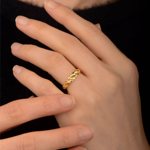 22 Ayar Altın Burma Yüzük - 2