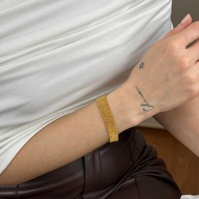 22 Ayar Altın Dorika Bileklik – Hasır Kleopatra Tasarım - 5