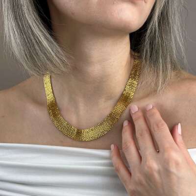 22 Ayar Altın Hasır Gerdanlık – Kleopatra Dorika Tasarım - 2