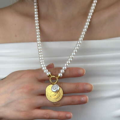22 Ayar Altın İnci Kolye – Zarif ve Şık Tasarım - 6