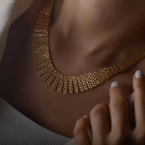 22 Ayar Altın Kalemli Gerdanlık Kolye - 1