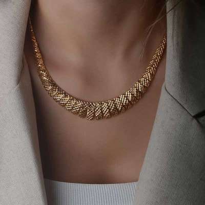 22 Ayar Altın Kalemli Gerdanlık Kolye