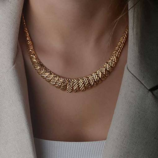 22 Ayar Altın Kalemli Gerdanlık Kolye - 1