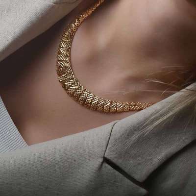 22 Ayar Altın Kalemli Gerdanlık Kolye - 2